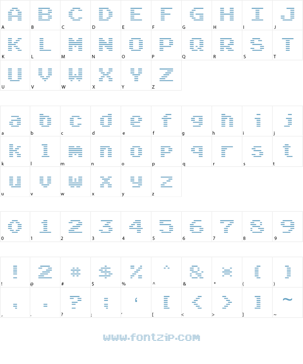 Arcade Classic Font Character